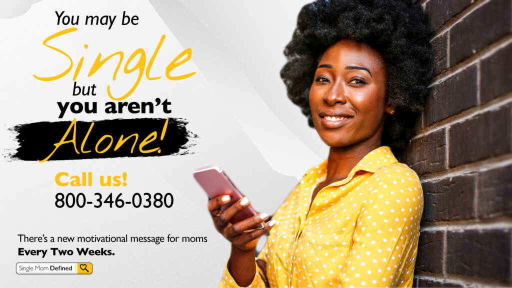 Motivational hotline for single moms sharing uplifting messages biweekly. 