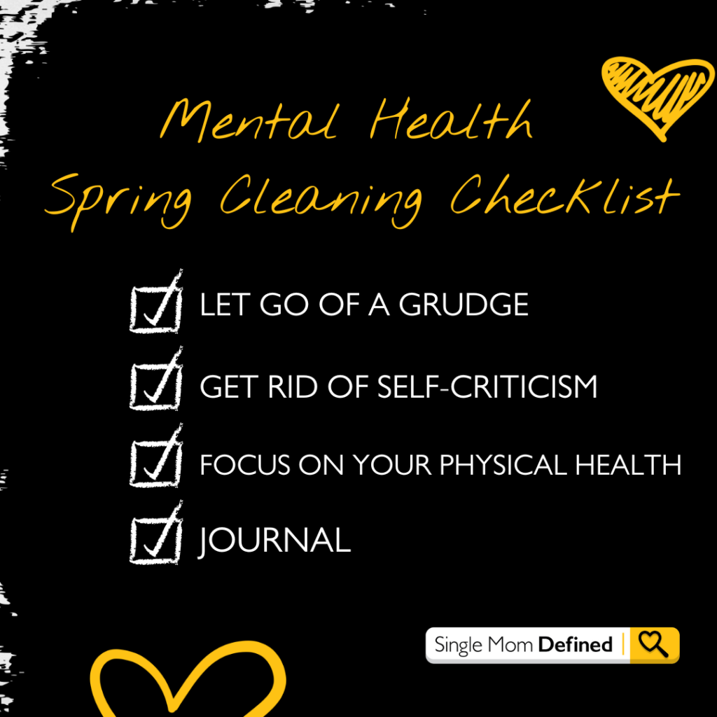 Use this checklist to spring clean your mental health. 