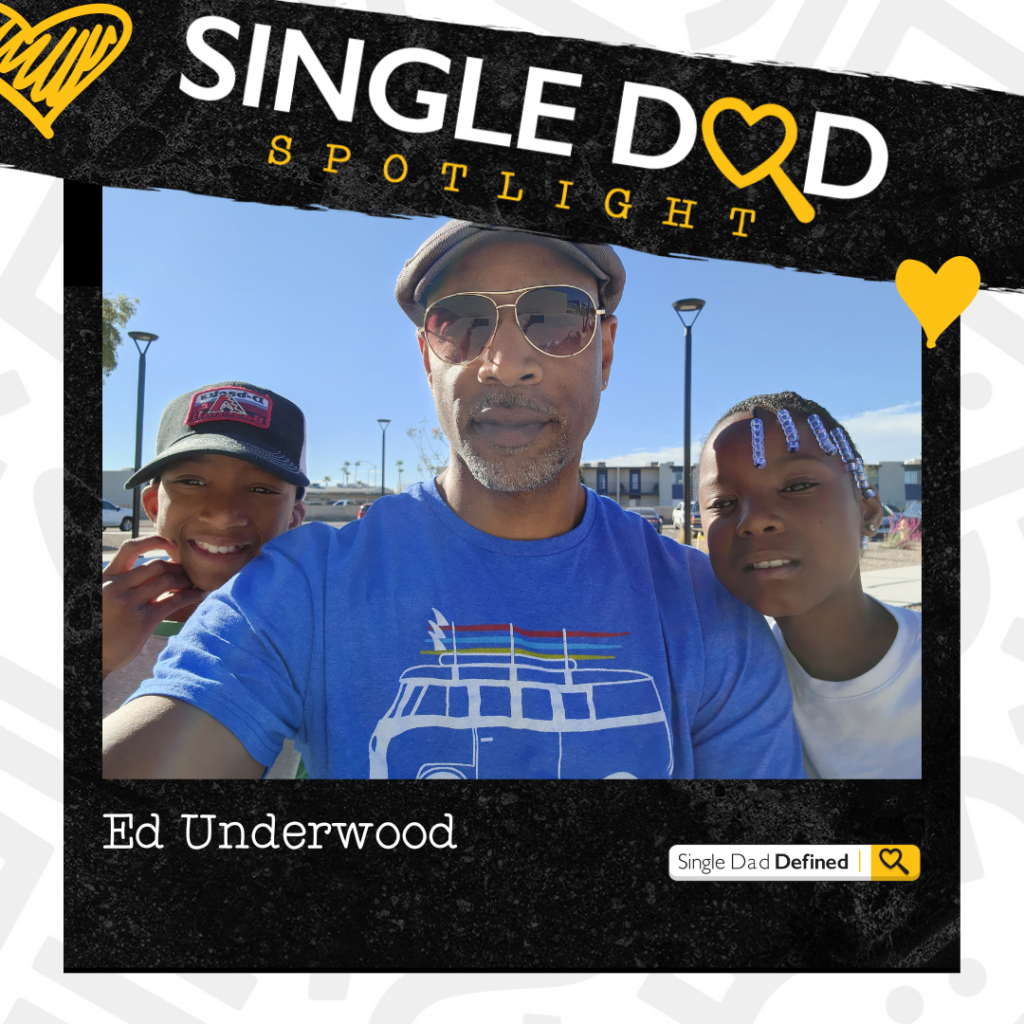 Single Dad Ed Underwood shared his fatherhood journey, his parenting philosophy and more for the Single Dad Defined series. 