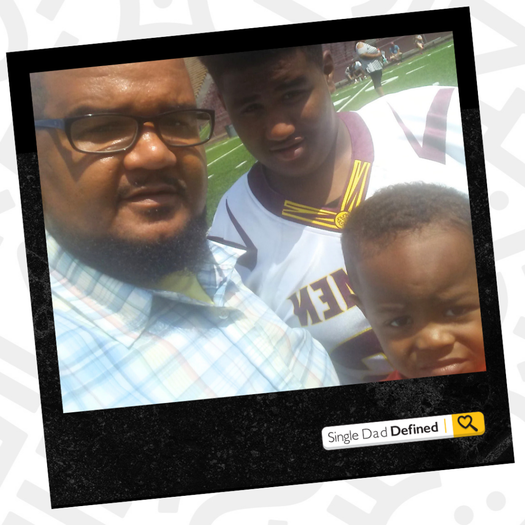 Pareese Smith and his boys. Pareese shared his fatherhood story for Single Dad Defined a series dedicated to single Black fathers. 