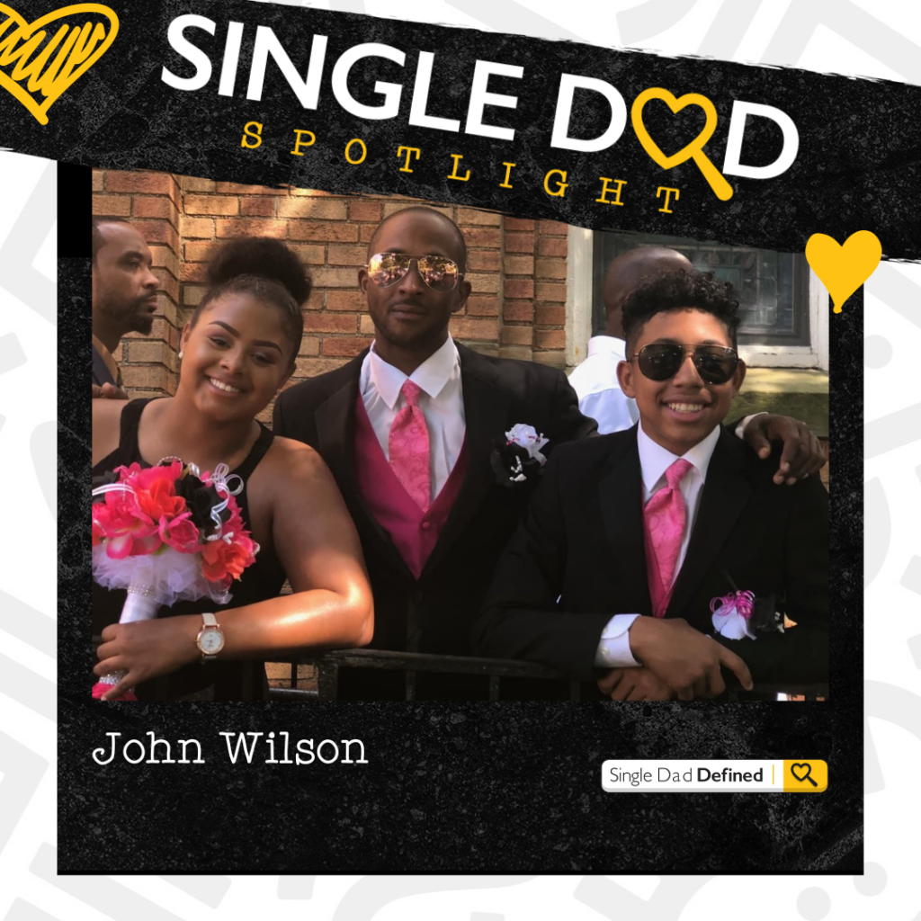 Single Dad John WIlson shares his story as a father of three adult children. 