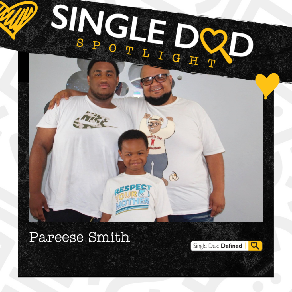 Pareese Smith and his sons for Single Dad Defined. 